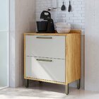 Balcão De Cozinha 80cm Com 1 Porta Basculante 1 Gavetão E Tam