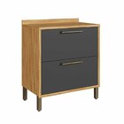 Balcão De Cozinha 80cm Com 1 Porta Basculante 1 Gavetão E Tam