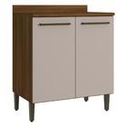 Balcão De Cozinha 80cm Com Tampo E 2 Portas Toronto Multimóve