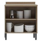 Balcão De Cozinha 80cm Juliete Multimóveis Cr6226 Mel/fumê