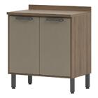 Balcão De Cozinha 80cm Juliete Multimóveis Cr6226 Mel/fumê