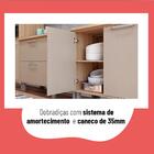 Balcão De Cozinha 80cm Juliete Multimóveis Cr6226 Mel/fumê