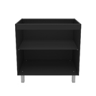 Balcão de Cozinha 80cm Preto Spring