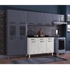 Balcão De Cozinha Aço Com Tampo Star New 3 Portas 3 Gavetas B