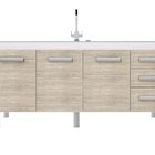 Balcão De Cozinha Alfa 1 44 X 52 2 Branco/berlin Cerocha