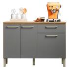 Balcão De Cozinha Ambiente Versalhes Freijó Gris - Kits Paraná