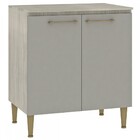 Balcão De Cozinha Amichi 2 Portas Legno Ba360 - Fellicci