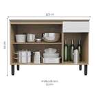 Balcão De Cozinha Anis 3 Pt 1 Gv Aveiro E Branco