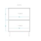 Balcão De Cozinha Balm Para Micro-ondas 2 Pt Branco