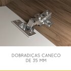 Balcão De Cozinha Baronesa Com Tampo 1 Pt 4 Gv Branco E Marrom