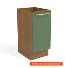 Balcão De Cozinha Botanic 1 Pt Nogueira E Verde Oliva