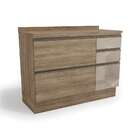 Balcão De Cozinha Bruges Com Tampo 1 Pt 4 Gv Nogal