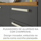 Balcão De Cozinha Burguesa Com Tampo 2 Pt 3 Gv Grafite E Frei