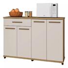 Balcão De Cozinha Campinas 4 Portas 1 Gaveta Cinamomo Off Whi