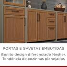 Balcão De Cozinha Camponesa 2 Portas 3 Gavetas 120 Cm - Fendi