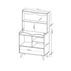 Balcão De Cozinha Cantinho Do Café Lenon Mel/cinza