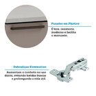 Balcão De Cozinha Canto Diagonal 1 Porta E Com Tampo Luna Luc