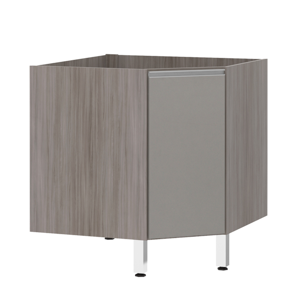 Balcão de Cozinha Canto Diagonal 76x82,5x75cm Capuccino Prime Luciane