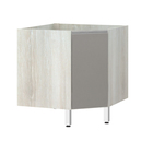 Balcão de Cozinha Canto Diagonal 76x82,5x75cm Capuccino Prime Luciane