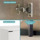 Balcão De Cozinha Canto Miami 1 Porta Com Tampo Carraro Branco