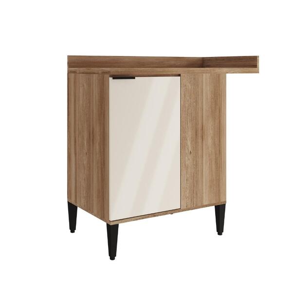 Balcão De Cozinha Canto Miami 1 Porta Com Tampo Carraro Freij