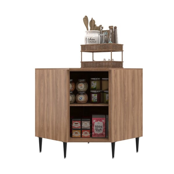 Balcão De Cozinha Canto Oblíquo 1 Porta Flora Móveis Sul Noga