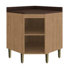 Balcão De Cozinha Canto Oblíquo Com Tampo 1 Porta Dubai 2908