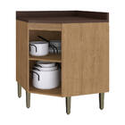 Balcão De Cozinha Canto Oblíquo Com Tampo 1 Porta Dubai 2908