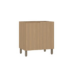 Balcão De Cozinha Canto Reto 80cm 1 Porta Sem Tampo Slim Luci