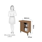 Balcão De Cozinha Canto Reto Com 1 Porta E Tampo 100% Mdf Vic