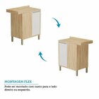 Balcão De Cozinha Canto Reto Com 1 Porta E Tampo 100% Mdf Vic