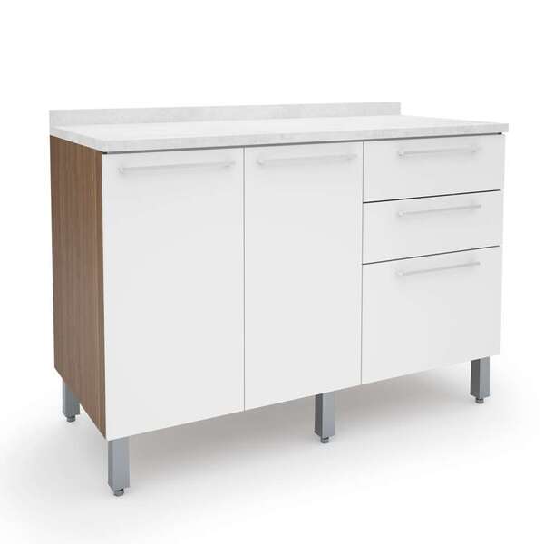 Balcão De Cozinha Cheff Master Com Tampo 2 Pt 3 Gv Tannah E B