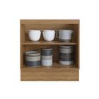 Balcão De Cozinha Classíca Quiditá 2 Portas Marrom Bronze