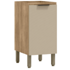 Balcão De Cozinha Com 1 Porta Salvador Freijó Vanilla