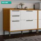 Balcão De Cozinha Com 2 Portas 3 Gavetas E Tampo 100% Mdf Syr