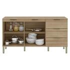 Balcão De Cozinha Com 2 Portas E 2 Gavetas Riga Freijó