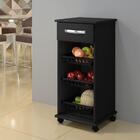 Balcão De Cozinha Com Fruteira Curitiba  Arte Móveis Preto