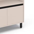 Balcão De Cozinha Com Nicho Koya Com Tampo 2 Portas Creme