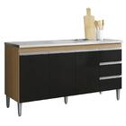 Balcão De Cozinha Com Pia Inox 150cm 3 Gavetas Andréia Amêndo