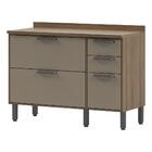 Balcão De Cozinha Com Tampo 120cm Juliete Multimóveis Cr6228