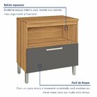 Balcão De Cozinha Com Tampo 1 Porta 1 Gaveta Burguesa Premium