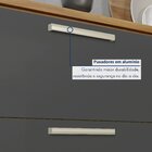 Balcão De Cozinha Com Tampo 2 Portas 3 Gavetas Burguesa Premi