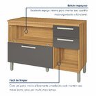 Balcão De Cozinha Com Tampo 2 Portas 3 Gavetas Burguesa Premi