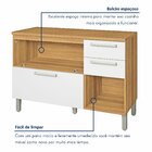 Balcão De Cozinha Com Tampo 2 Portas 3 Gavetas Burguesa Premi