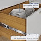 Balcão De Cozinha Com Tampo 2 Portas 3 Gavetas Burguesa Premi