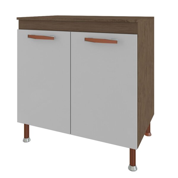 Balcão De Cozinha Com Tampo 2 Portas 80cm Alice Indekes