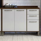 Balcão De Cozinha Com Tampo 3 Portas 2 Gavetas 120 Cm Áustria