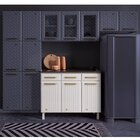 Balcão De Cozinha Com Tampo 3 Portas 3 Gavetas Diamante  Bran