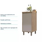 Balcão De Cozinha Com Tampo 40 Cm 1 Porta De Abrir 1 Pratelei