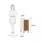 Balcão De Cozinha Com Tampo 40cm 1 Porta De Abrir 1 Prateleir